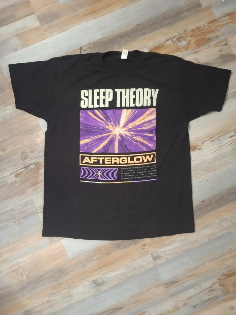 Sleep Theory Afterglow Nu Metal Rock Band Tee Shirt Men's Large Black